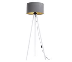 Stojací lampa STANDART 1xE27/60W/230V šedá/bílá