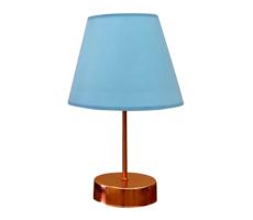 Stolní lampa 1xE27/60W/230V modrá/měděná