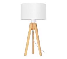 Stolní lampa ALBA 1xE27/15W/230V bílá/borovice