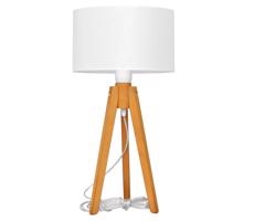 Stolní lampa ALBA 1xE27/60W/230V bílá/dub