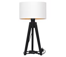 Stolní lampa ALBA 1xE27/60W/230V bílá/zlatá/borovice