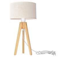 Stolní lampa ALBA 1xE27/60W/230V krémová/borovice