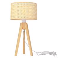 Stolní lampa ALBA 1xE27/60W/230V ratan/borovice