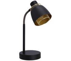 Stolní lampa ALEK 1xE14/40W/230V černá/zlatá