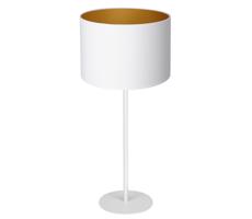 Stolní lampa ARDEN 1xE27/60W/230V pr. 25 cm bílá/zlatá