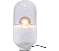 Stolní lampa ASEL 1xE27/25W/230V mramor bílá