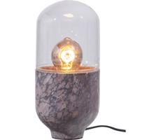 Stolní lampa ASEL 1xE27/25W/230V mramor šedá/hnědá