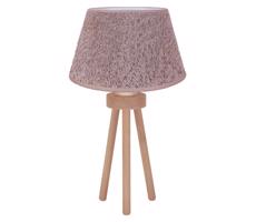 - Stolní lampa BOUCLE 1xE27/15W/230V hnědá/dřevo