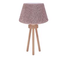 - Stolní lampa BOUCLE 1xE27/15W/230V pr. 28 cm hnědá/dřevo