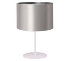 - Stolní lampa CANNES 1xE14/15W/230V 20 cm stříbrná/bílá