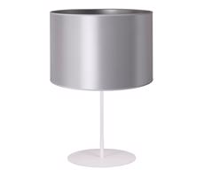 - Stolní lampa CANNES 1xE14/15W/230V pr. 20 cm stříbrná/bílá