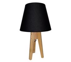 Stolní lampa CONE 1xE27/60W/230V borovice černá