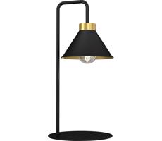 Stolní lampa DEMET 1xE27/15W/230V černá/zlatá