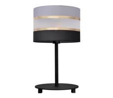 Stolní lampa HELEN 1xE27/15W/230V černá/šedá/zlatá