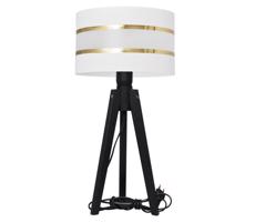 Stolní lampa HELEN 1xE27/60W/230V bílá/zlatá/borovice