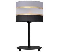 Stolní lampa HELEN 1xE27/60W/230V černá/šedá/zlatá