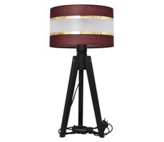 Stolní lampa HELEN 1xE27/60W/230V hnědá/zlatá/borovice