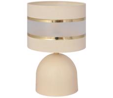 Stolní lampa HELEN 1xE27/60W/230V krémová/zlatá