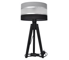 Stolní lampa HELEN 1xE27/60W/230V šedá/černá/chrom/borovice