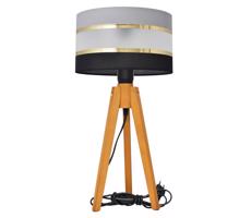 Stolní lampa HELEN 1xE27/60W/230V šedá/černá/zlatá/dub