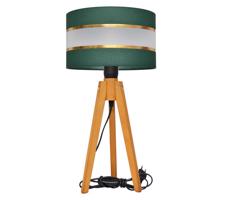 Stolní lampa HELEN 1xE27/60W/230V zelená/zlatá/dub