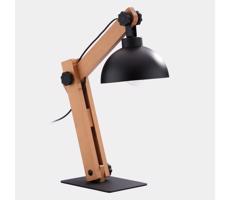 Stolní lampa OSLO 1xE27/60W/230V černá/dřevo