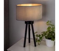 - Stolní lampa OVAL 1xE27/15W/230V pr. 30 cm šedá