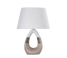 Stolní lampa ROMANO 1xE27/60W/230V bílá/béžová