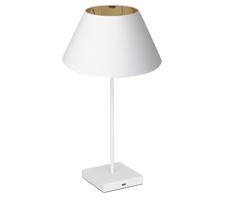 Stolní lampa s USB konektorem 1xE27/60W/230V bílá