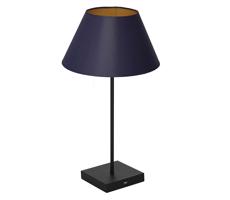 Stolní lampa s USB konektorem 1xE27/60W/230V modrá