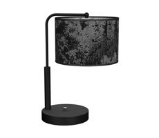 Stolní lampa SATINO 1xE27/60W/230V černá/šedá