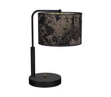 Stolní lampa SATINO 1xE27/60W/230V černá/zlatá