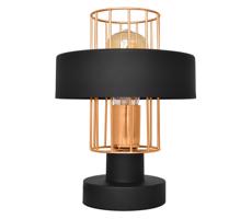 Stolní lampa VOLTA 1xE27/60W/230V černá/zlatá