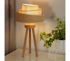 - Stolní lampa YUTE TRIO 1xE27/15W/230V hnědá/šedá/béžová