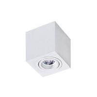 Stropní bodové přisazené svítidlo AZzardo Brant Square white AZ2824 GU10 1x50W IP20 9cm bílé