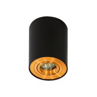 Stropní bodové přisazené svítidlo AZzardo Bross 1 black/gold AZ2955 GU10 1x50W IP20 9,6cm černo-zlaté