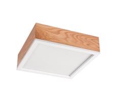 Stropní svítidlo OAK SQUARE 2xE27/15W/230V 31x31 cm dub/bílá