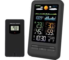 TE87 - Meteostanice s LCD displejem 2xAA černá