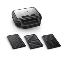 Tefal Tefal - Toustovač ULTRA COMPACT 3v1 700W/230V černá/chrom