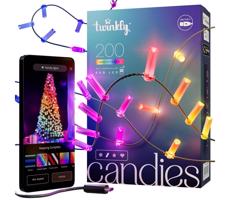 Twinkly Twinkly TWKC200RGB-G - LED RGB Stmívatelný vánoční řetěz 200xLED 14 m USB Wi-Fi