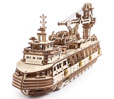 Ugears 3D mechanické puzzle výzkumné plavidlo Research Vessel 575 ks