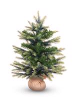 Umělý vánoční stromek 60 cm, smrček Penny s 2D a 3D jehličím v jutovém obalu