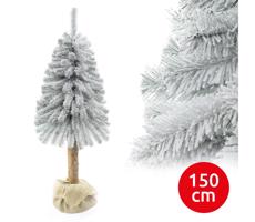 Vánoční stromek na kmenu NATURAL WITH SNOW 150 cm jedle