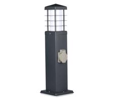 Venkovní lampa se zásuvkami 1xE27/13W/230V IP44