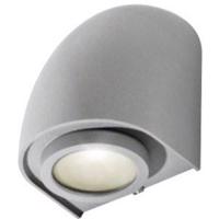 Venkovní nástěnné svítidlo AZzardo Fons bright grey AZ0890 GU10 1x50W IP65 8,5cm světle šedé