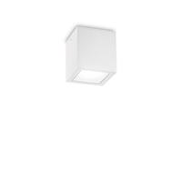 Venkovní stropní přisazené svítidlo Ideal Lux TECHO PL1 SMALL BIANCO 251561 GU10 1x20W IP54 9cm bílé Studená bílá