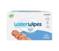 Waterwipes WaterWipes - SADA 12x Vlhčené ubrousky bez obsahu plastů 60 ks (720 ks)