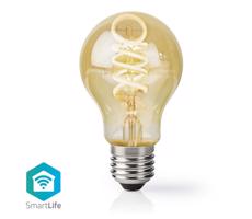 Wi-Fi Smart Bulb E27 4,9W LED žárovka, pro chytrý dům, E27, 4,9W, A60, 230V, 360lm, teplá až studená bílá, stmívatelná, zlatá WIFILRT10A60  Wi-Fi Smart Bulb E27 4,9W LED žárovka, pro chytrý dům, E27, 4,9W, A60, 230V, 360lm, teplá až studená bíl