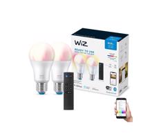 WiZ SADA 2x LED RGBW Stmívatelná žárovka A60 E27/8,5W/230V 2200-6500K Wi-Fi+DO - WiZ