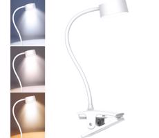 WO3001-W- LED Stm. flexib. lampa s klipem LED/2W/5V 3000/4000/6500K bílá